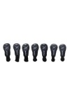 AGXGOLF Golf Club Head Covers: Long Neck Set of 7 Black for #3 HYBRID, #4 HYBRID, #5 HYBRID, #6 HYBRID, #7 HYBRID, #8 HYBRID and #9 HYBRID