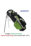 AGXGOLF JUNIOR STAND GOLF BAGS: 27", 28" or 30 Inch: Select the size that fits your Junoir Golfer