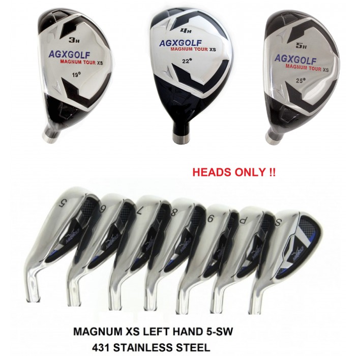 Agxgolf Magnum Xs Iron Heads Sets Left Hand Select The Agxgolf Magnum Xs Iron Heads Sets Left Hand Select The Combination Best For You Hybrids 3 4 Or 5 Irons 6 7 8 9 Pw Sw Only