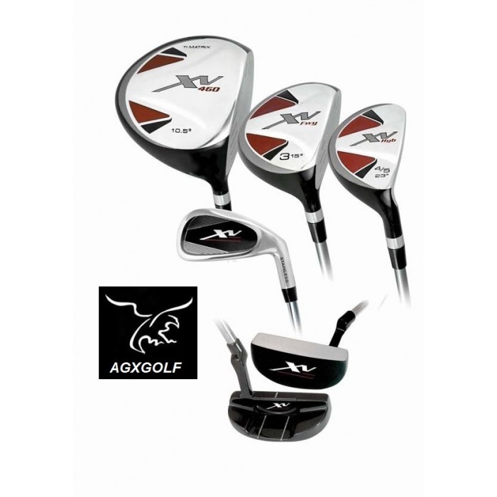 BOYS LEFT HAND XV GOLF CLUB SET w/460cc DRIVER & FREE PUTTER: TEEN OR TWEEN  LENGTH