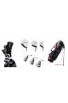 AGXGOLF GIRL'S RIGHT HAND MAGNUM PINK EDITION GOLF CLUB SET w/12 DEGREE DRIVER +3 WOOD + HYBRID + IRONS + WEDGE + STAND BAG & FREE PUTTER: AVAILABLE IN ALL SIZES 