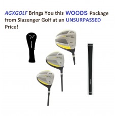 Slazenger Men's Tour Select Woods Set w460cc Over Sized Titanium Driver + 3 & 5 Fairway Woods