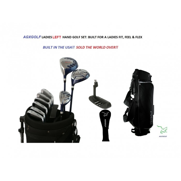 AGXGOLF LADIES LEFT HAND NXT GOLF CLUB SET w/DRIVER+FAIRWAY WOOD+6,7,8