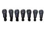 AGXGOLF Golf Club Head Covers: Long Neck Black; Choose any Four; of #3 HYBRID, #4 HYBRID, #5 HYBRID, #6 HYBRID, #7 HYBRID, #8 HYBRID and #9 HYBRID
