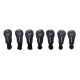 AGXGOLF Golf Club Head Covers: Long Neck Set of 7 Black for #3 HYBRID, #4 HYBRID, #5 HYBRID, #6 HYBRID, #7 HYBRID, #8 HYBRID and #9 HYBRID