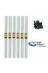 6 True Temper Command Regular/Stiff Flex Steel Iron Shafts .370 Tip +7 Ferrules