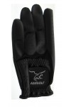 AGXGOLF: ALL BLACK CABRETTA LEATHER GOLF GLOVES for Right Handed Men: 6 PACK; CHOOSE YOUR SIZE