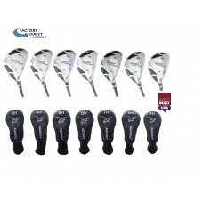 AGXGOLF LADIES MAGNUM XS SERIES #3, 4, 5, 6, 7, 8, 9 HYBRID IRONS SET: PETITE, REGULAR OR TALL LENGTHS, INCLUDES HEAD COVERS: Built in the USA! 