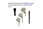 Slazenger Ladies Tour Select Woods Set w460cc Over Sized Titanium Driver + 3 & 5 Fairway Woods