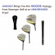 USED/DEMO SLAZENGER TOUR SELECT TS-881 TITANIUM DRIVER + 3 & 5 FAIRWAY WOODS SET w/GRAPHITE SHAFTS: CHOOSE LENGTH & FLEX; INCLUDES HEAD COVERS FOR ALL THREE WOODS: BUILT in the USA! CADET, REGULAR & TALL LENGTHS; SENIOR, REGULAR or STIFF FLEX