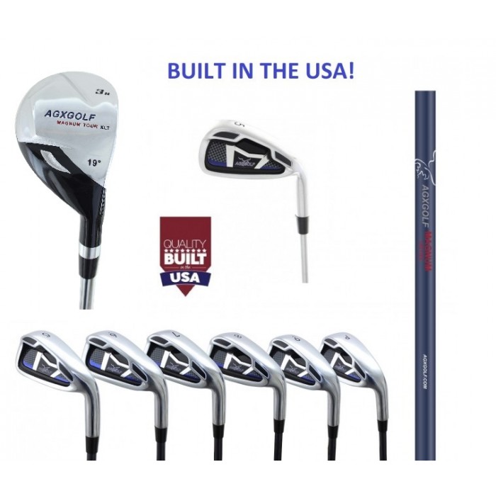 AGXGOLF XLT MEN'S RIGHT HAND GOLF SET: +DRIVER+3WD+HYBRID+5-PW IRONS ...