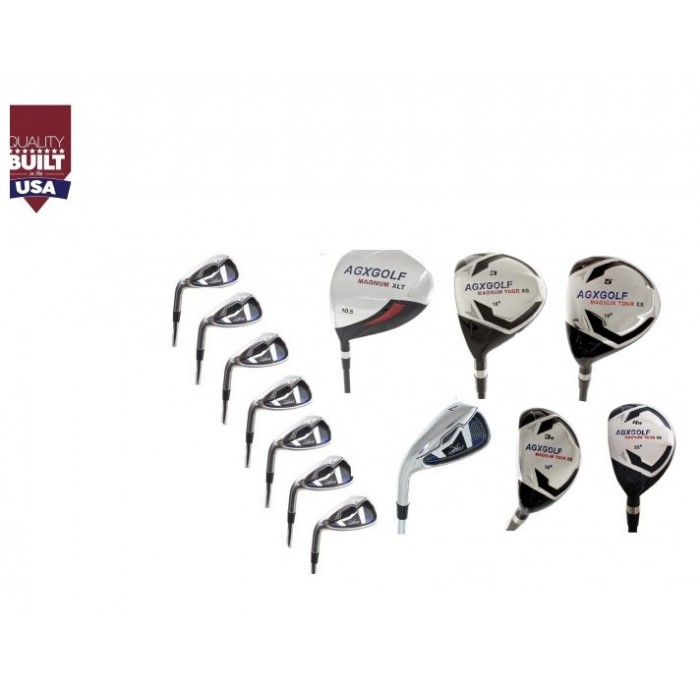 AGXGOLF MAGNUM XLT Ladies Left-Handed Iron Set - Regular Length (3H, 6-PW) - Graphite