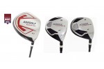 AGXGOLF MAGNUM XLT DRIVER + 3 & 5 FAIRWAY WOODS SET w/GRAPHITE SHAFTS: CHOOSE LENGTH & FLEX; LEFT or RIGHT HAND: INCLUDES HEAD COVERS FOR ALL THREE WOODS